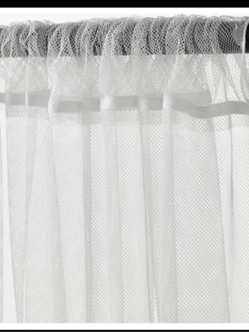 IKEA LILL White curtains Set -2 panels